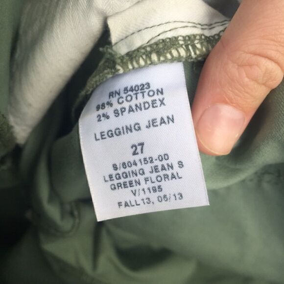 Gap green floral pants - Picture 6 of 8